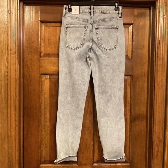 NWT Size 0 Long High Rise Sculpt Straight Leg - Acid Wash Look (ABBA) - Picture 5 of 12